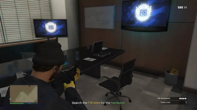Primer hardware FIB (oficina) en GTA Online USP Intelligence Mission