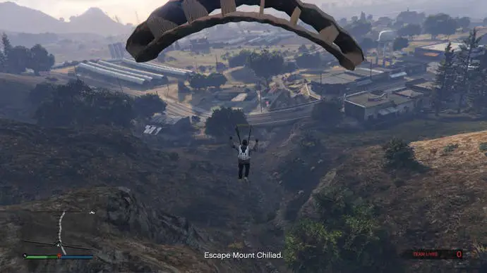 Salta en paracaídas desde Mount Chilliad en la actualización Crime Syndicate de GTA Online