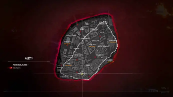 La ubicación del mapa RPG para la misión Nigromante a prueba en Vampire Masquerade: Blood Hunt.