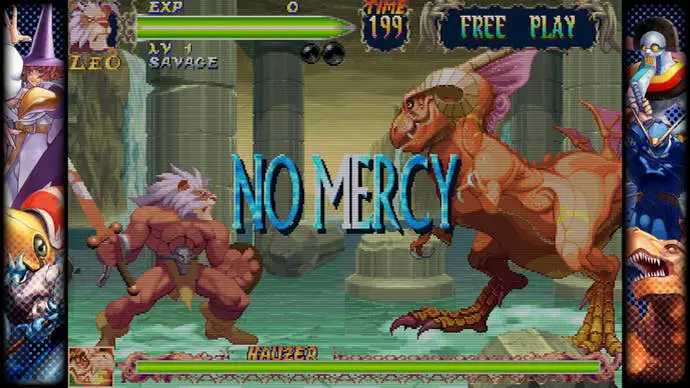 Captura de pantalla de Red Earth de Capcom Fighting Collection