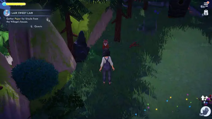 Los jugadores observan mapaches en Disney Dream Valley of Lights