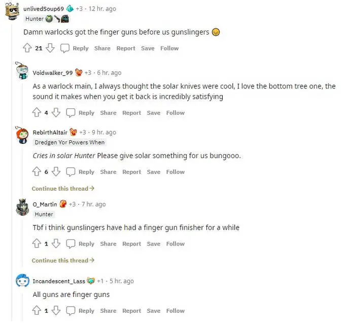 Algunos usuarios de Reddit comparten sus pensamientos sobre la nueva pistola de dedo Warlock en Destiny 2