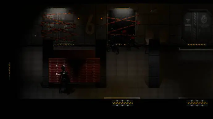 El jugador se enfrenta al buzón en el sexto piso de Signalis.